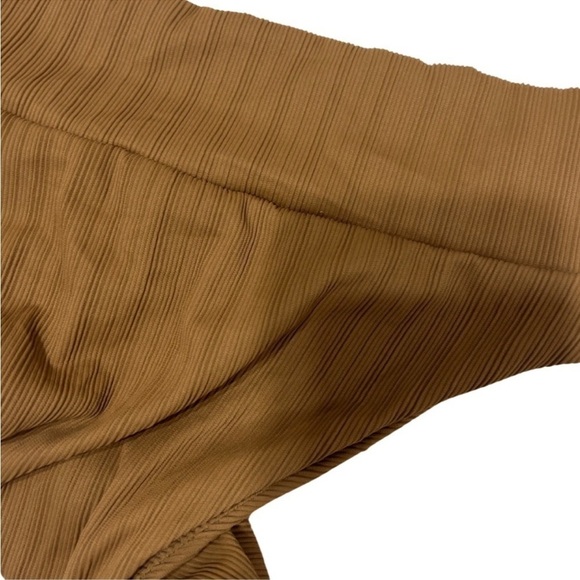 AERIE Ribbed High Cut Cheeky chestnut brown Bikini Bottom Size Medium - Picture 5 of 11
